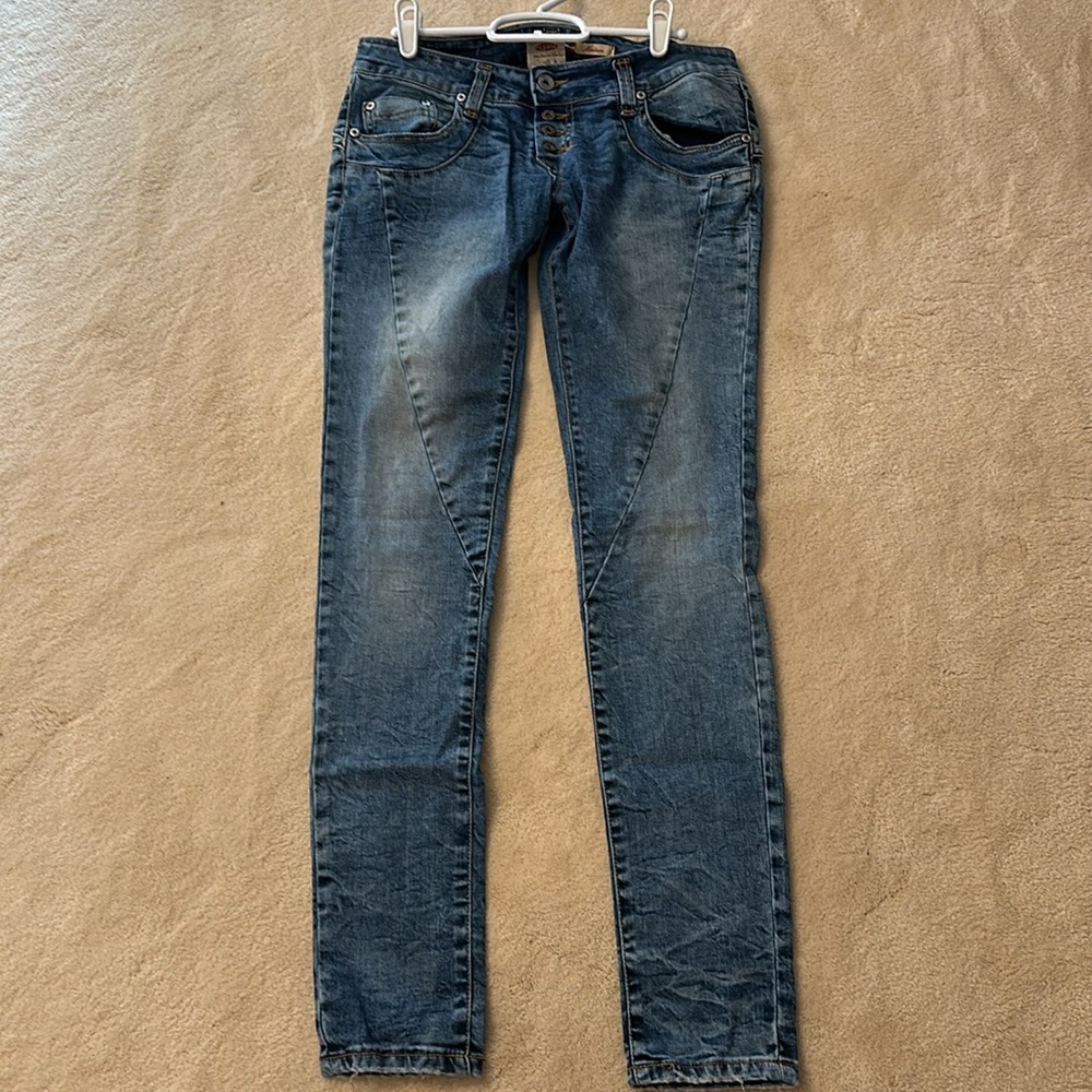 Please Jeans faded button up size medium. - Picture 1 of 8